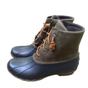 Sperry Brown and Black Rain & Snow Boots Waterproof Design